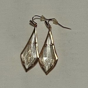 Kendra Scott Rose Gold Necklace and Earring Set